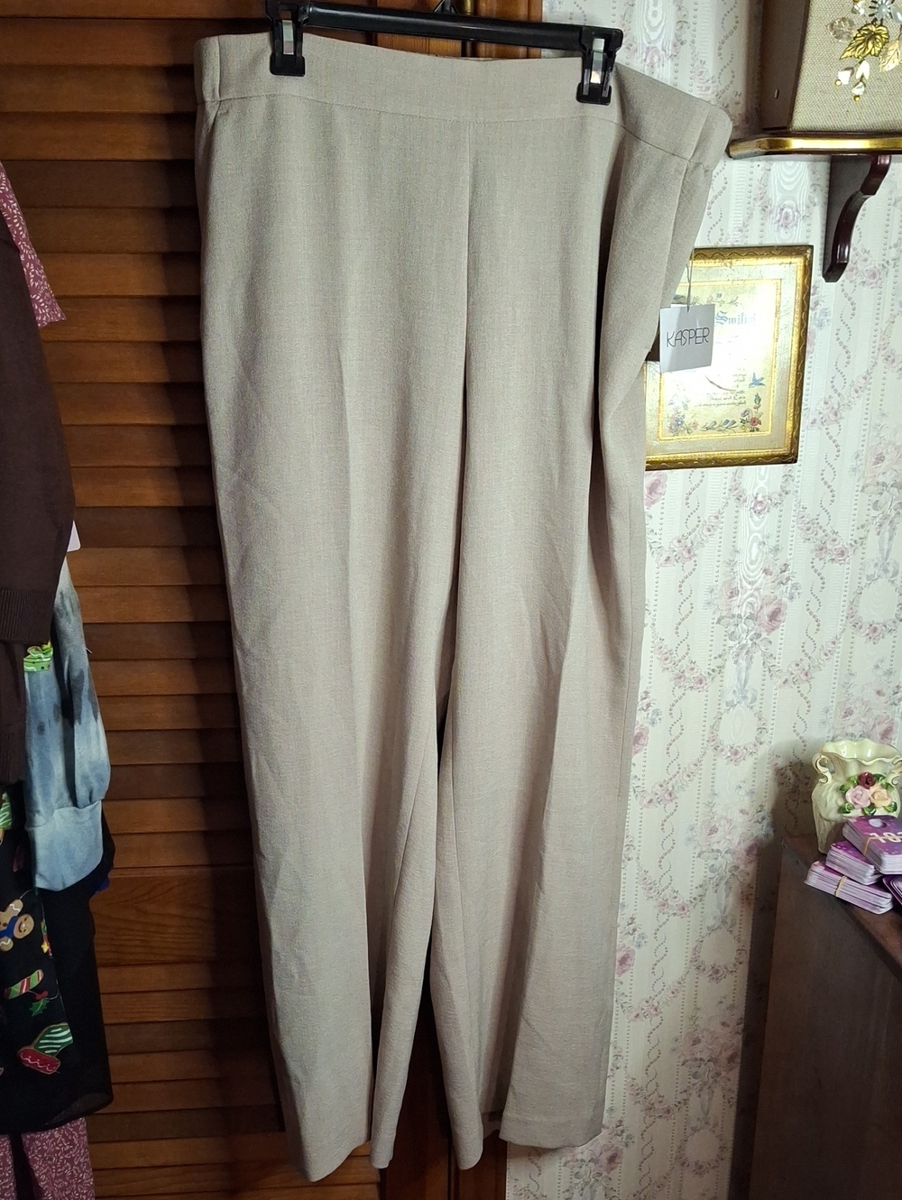 Kasper Trousers XL Slit Pockets NWT